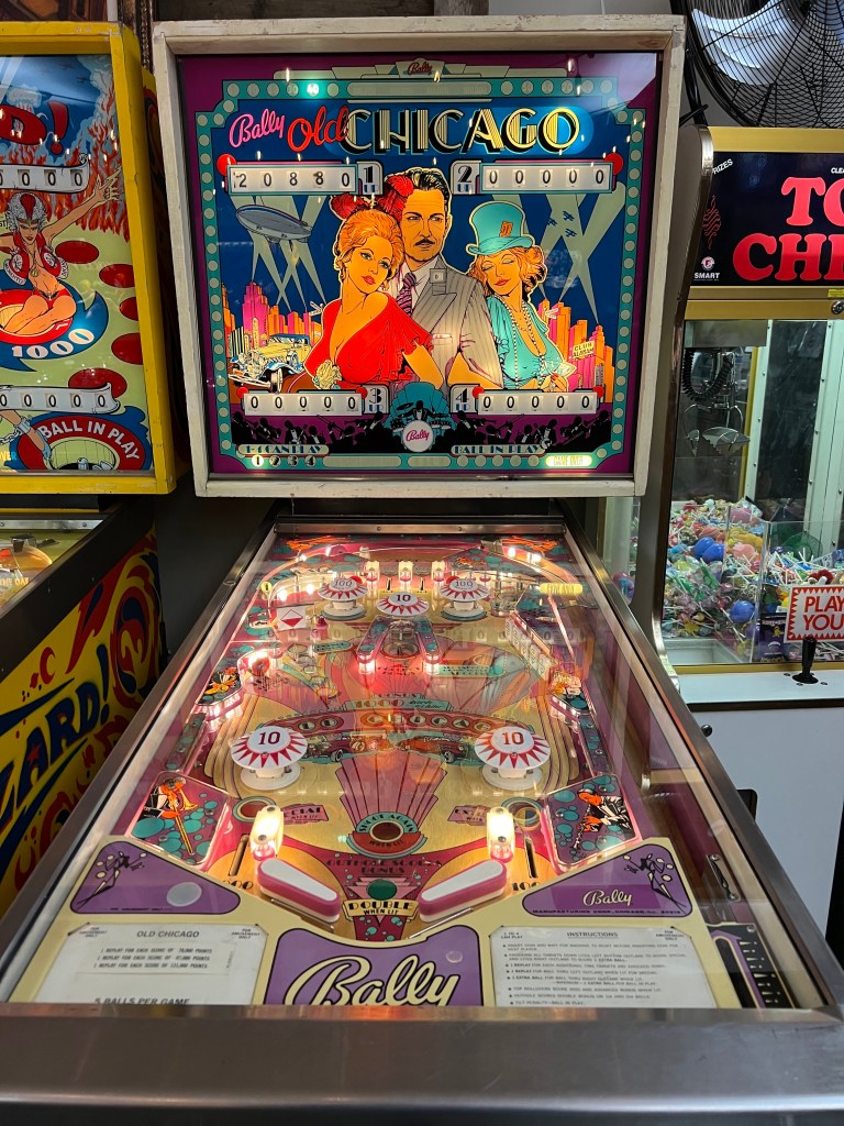 Old Chicago pinball machine
